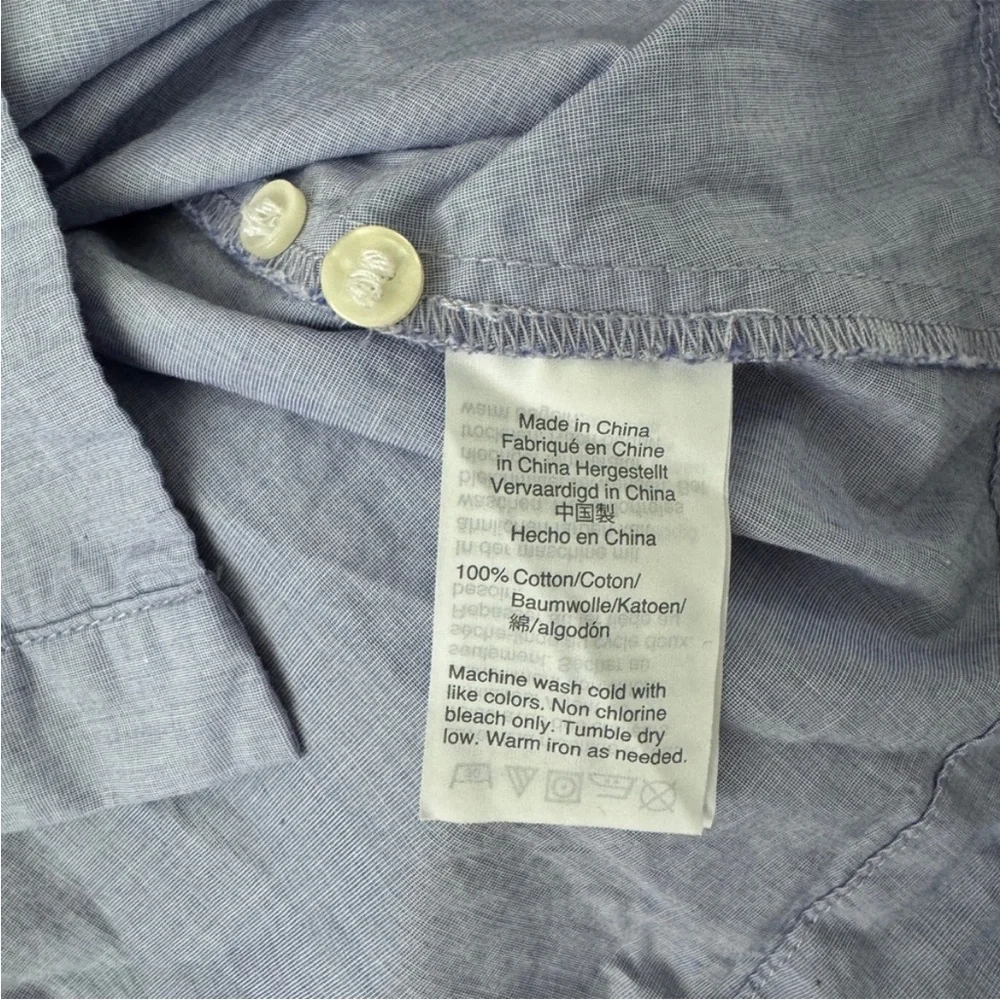 J. Crew Tie-waist shirt-dress in end-on-end cotton in PERI - Picture 6 of 7